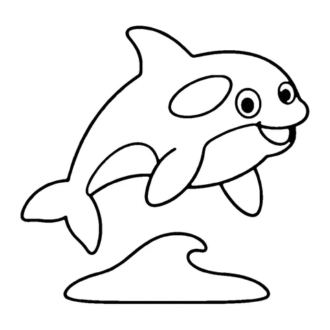 Orca coloring page
