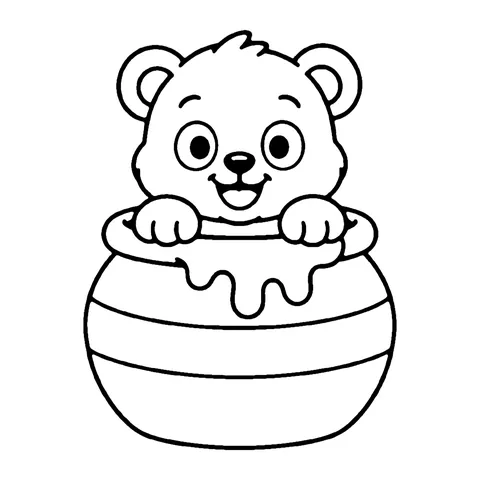 Honey Pot Cub coloring page