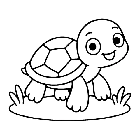Baby Sea Turtle coloring page