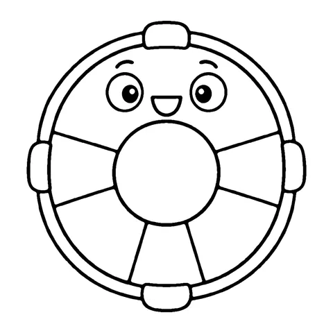 Life Ring coloring page