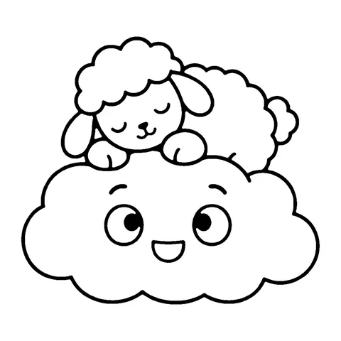 Dream Cloud coloring page
