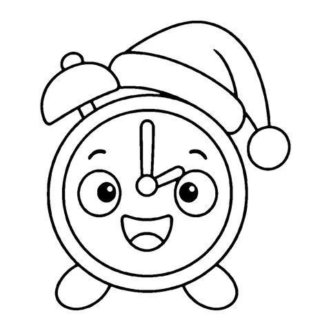 Sleepy Alarm Clock coloring page