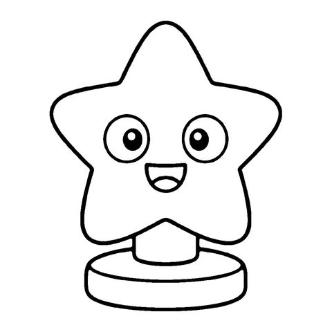 Star Night Light coloring page