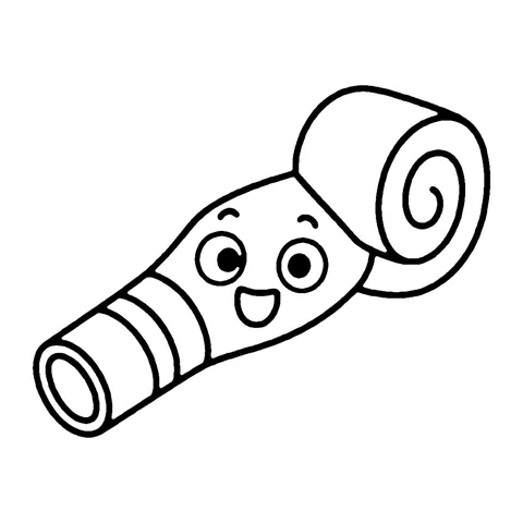 Party Blower coloring page