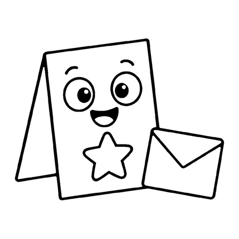 Party Invitation coloring page