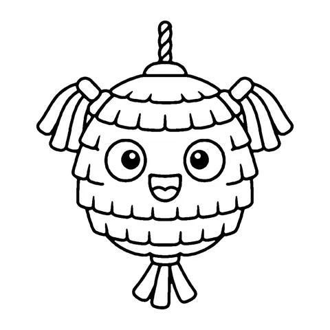 Party Piñata coloring page