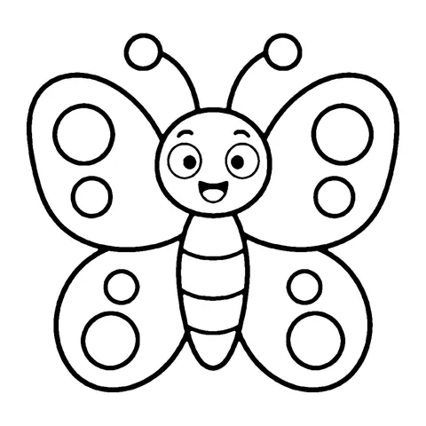 Butterfly coloring page