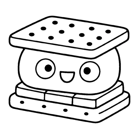 S'more coloring page