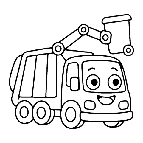 Garbage Truck coloring page