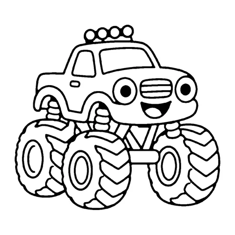 Monster Truck coloring page