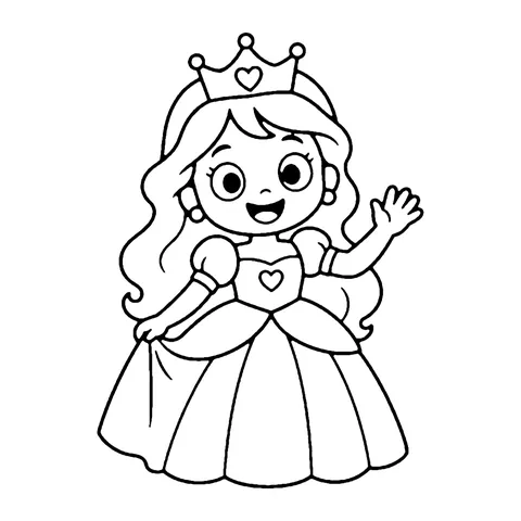 Princess coloring page
