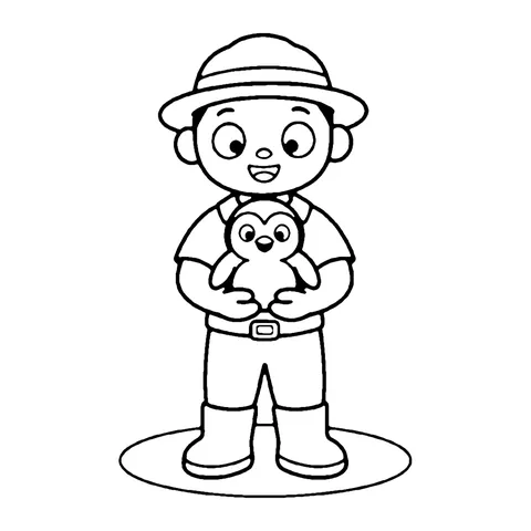 Zookeeper coloring page