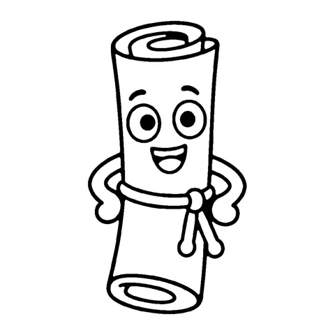 Blueprint Roll coloring page