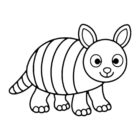 Armadillo coloring page
