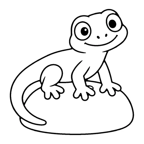 Desert Lizard coloring page