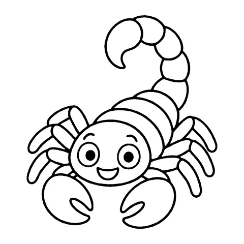 Scorpion coloring page