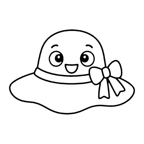 Sun Hat coloring page