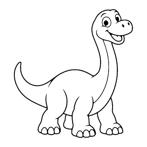Brontosaurus coloring page