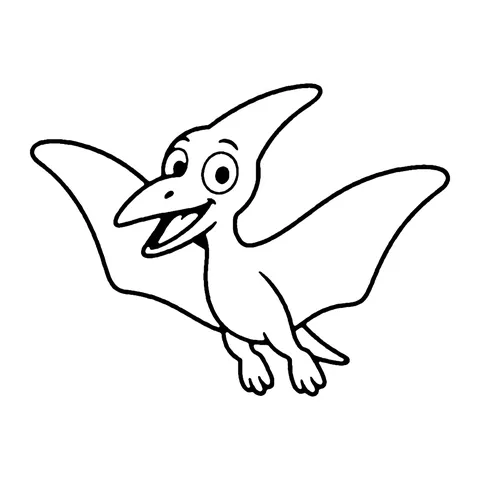 Pterodactyl coloring page