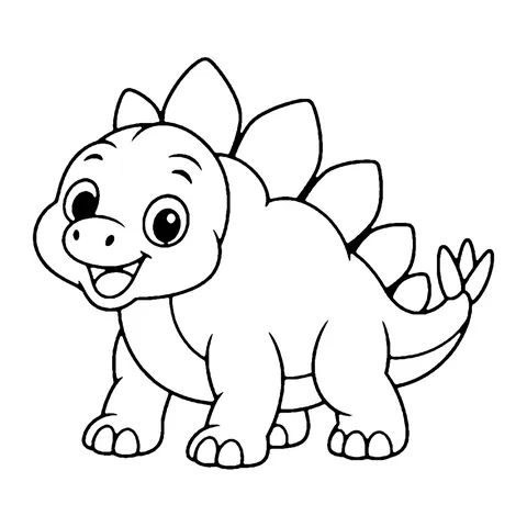 Stegosaurus coloring page