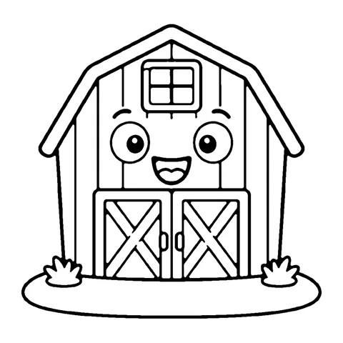 Farm Barn coloring page