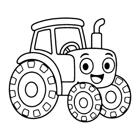 Farm Tractor coloring page
