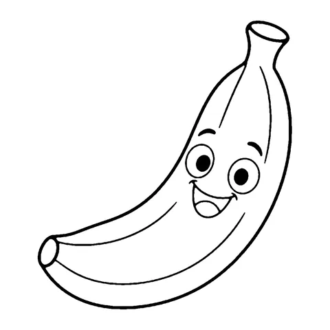 Banana Buddy coloring page