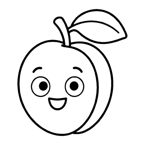 Apricot coloring page