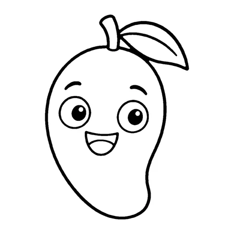 Mango coloring page
