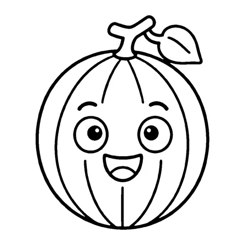 Melon coloring page