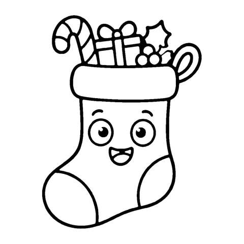 Christmas Stocking coloring page