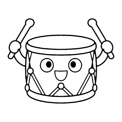 Festival Drum coloring page