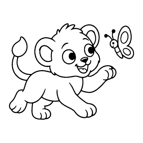 Lion Cub coloring page