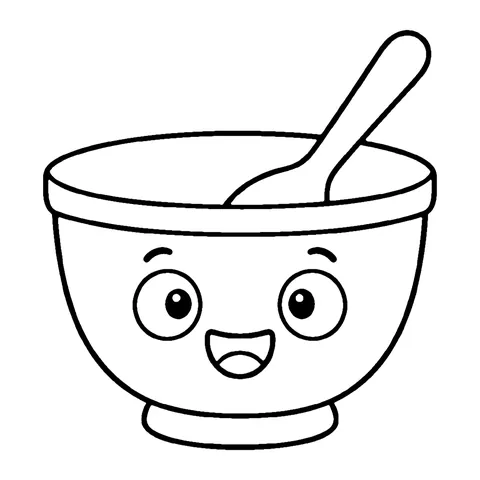 Mixing Bowl coloring page