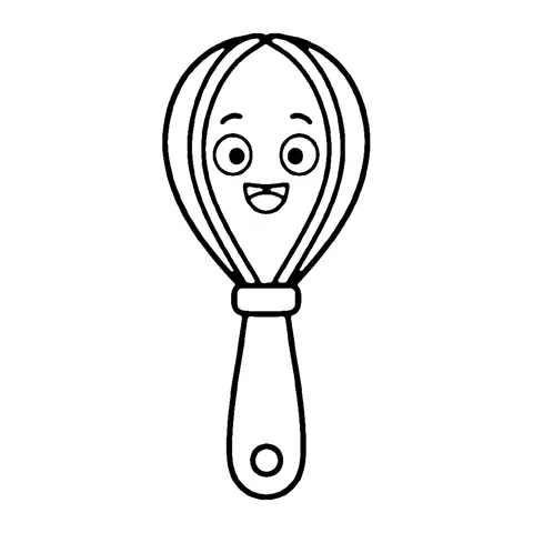 Whisk coloring page