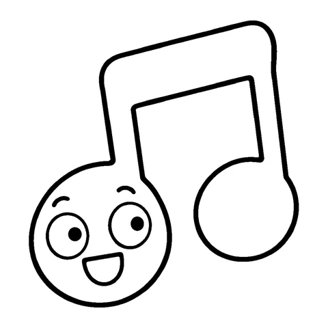 Music Note coloring page