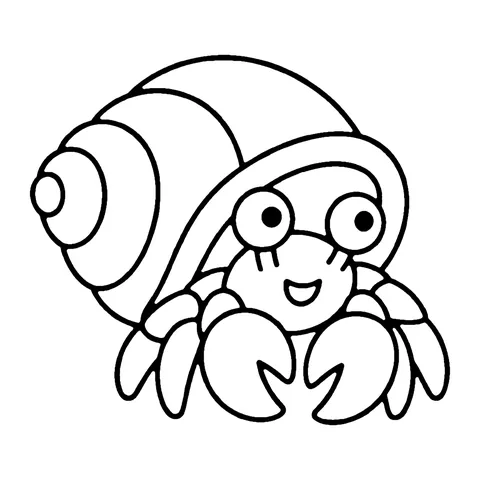 Hermit Crab coloring page
