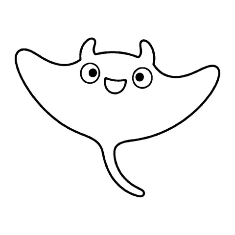 Manta Ray coloring page