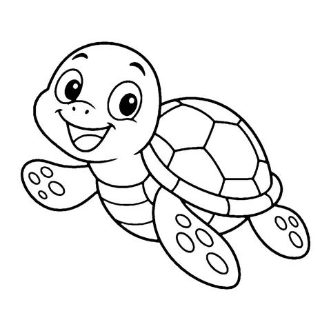 Sea Turtle coloring page