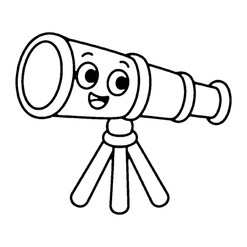 Spyglass coloring page