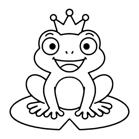 Frog Prince coloring page