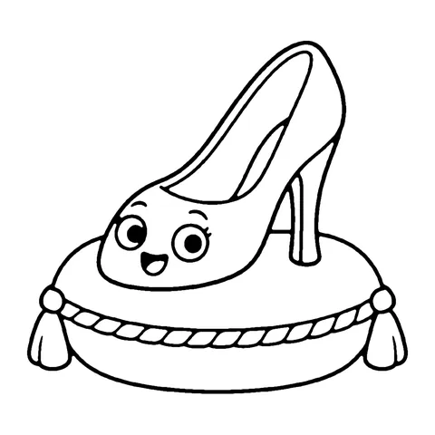Glass Slipper coloring page