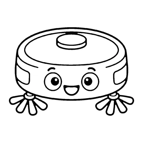 Robot Vacuum coloring page