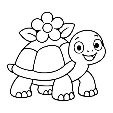Giant Tortoise coloring page