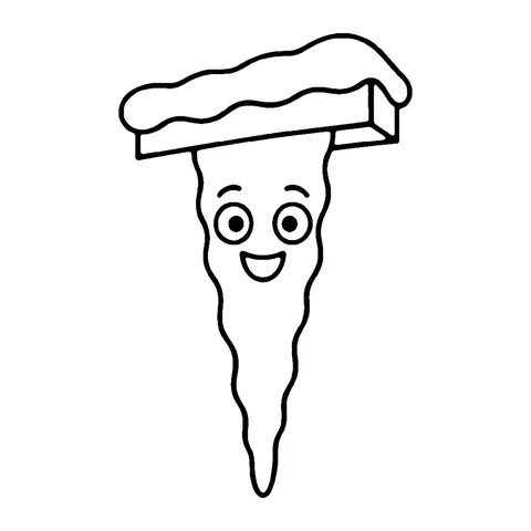 Icicle coloring page