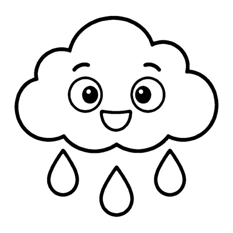 Rain Cloud coloring page