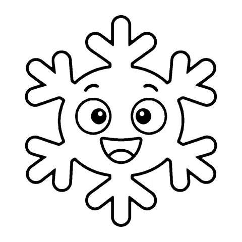 Snowflake coloring page