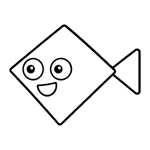 Diamond Fish coloring page