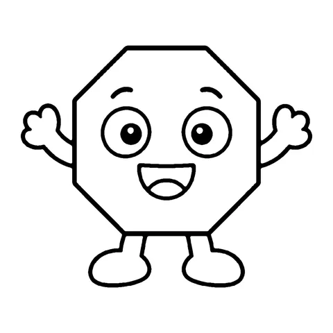 Octagon coloring page