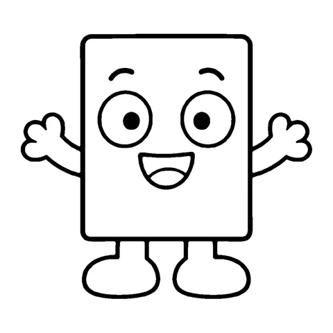 Rectangle coloring page